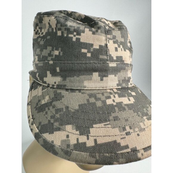 Vintage Military Digital Camo Combat Cap X-Small 6 3/4 Cotton & Polyester Unisex - Picture 10 of 16